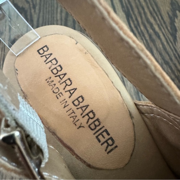 Barbara Barbieri Tan Leather Heels size 6.5 - Picture 4 of 8